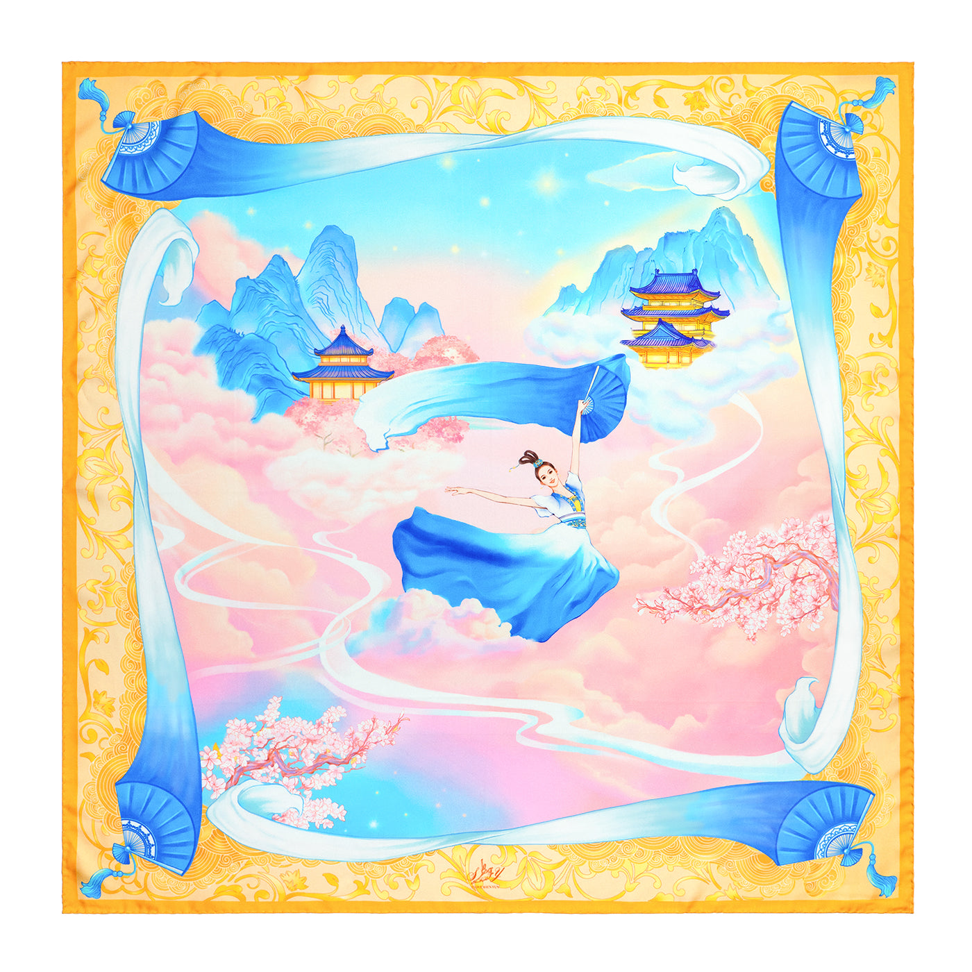 雲中仙方巾