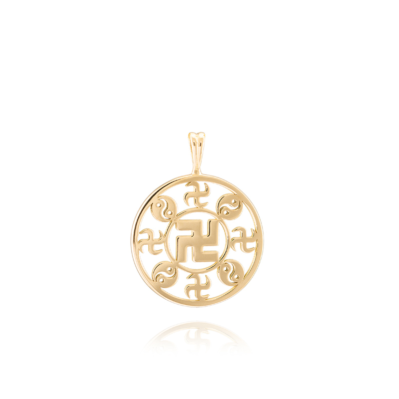 法輪墜子(18K金 17mm)