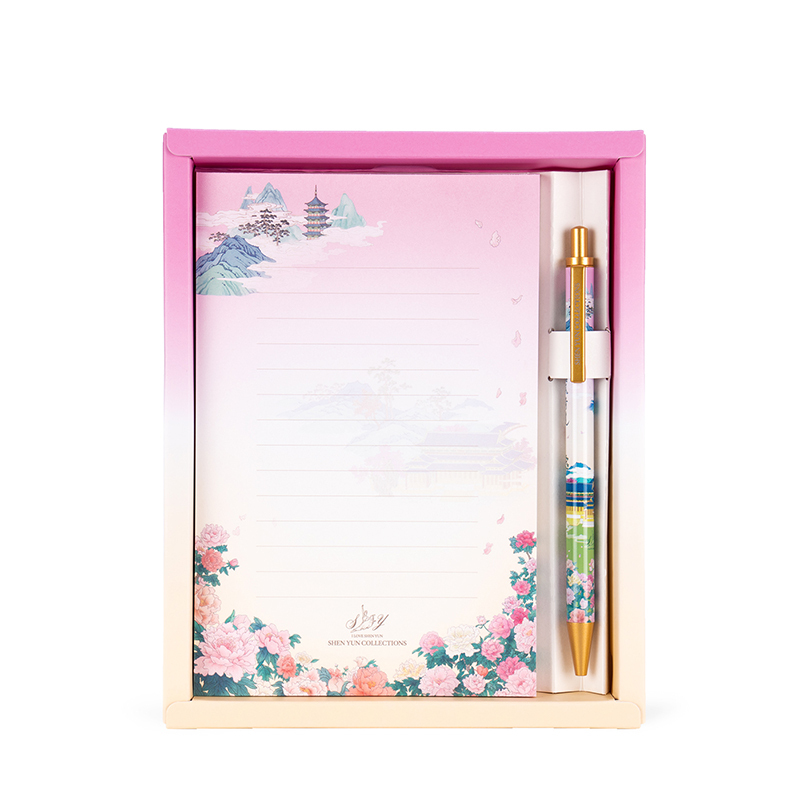 漢風綺麗便條紙附筆組合